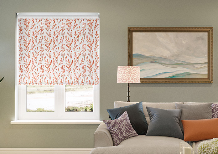 Willow Field, Burnt Orange - Roller Blind - Image 3